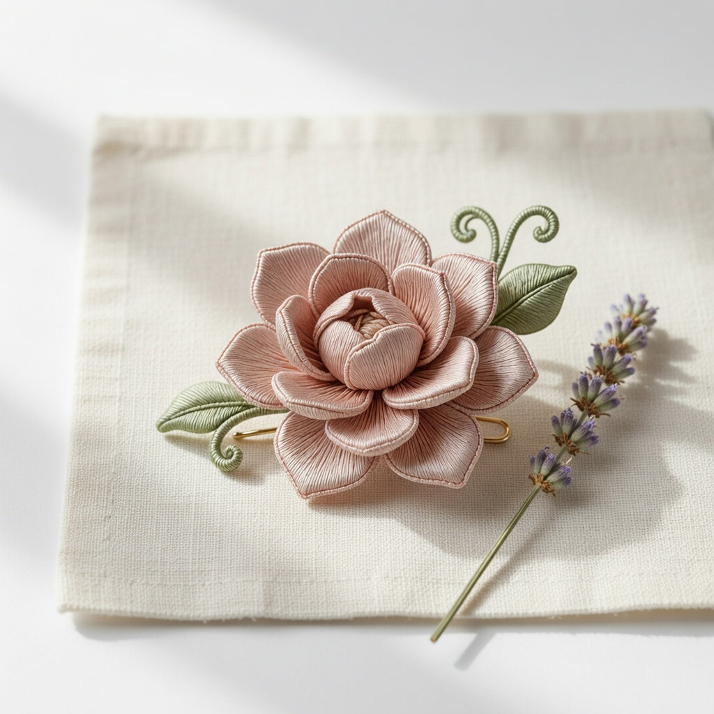 Silk Thread Brooch