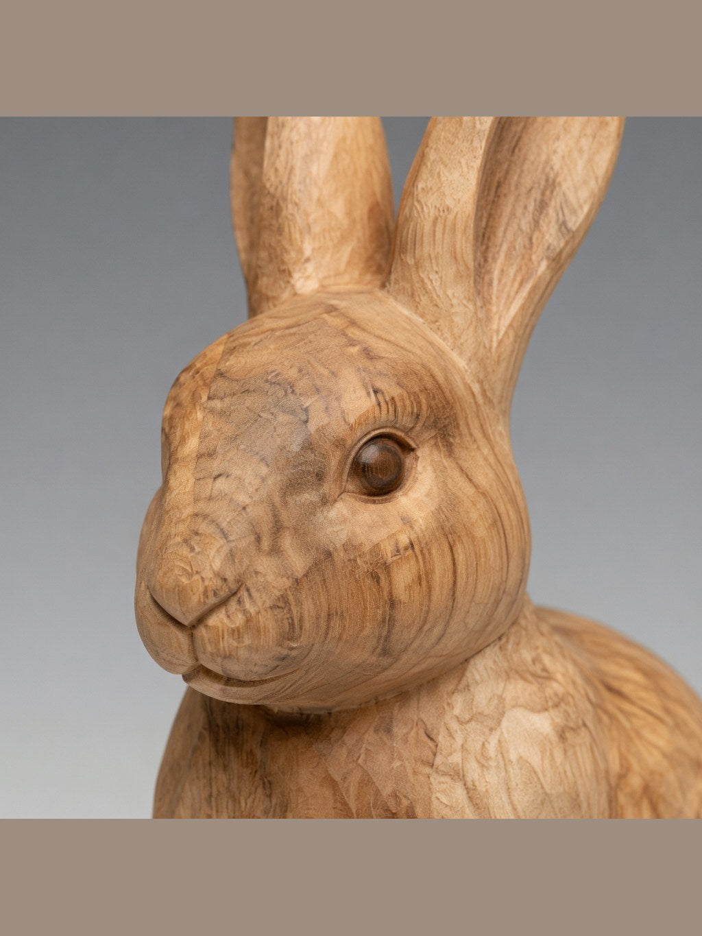 Hand-carved boxwood Rabbit Ornament