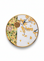 Auspicious Ginkgo & Magpie Cloisonné Wall Art