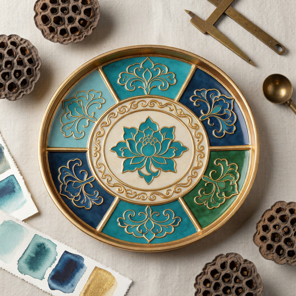 Cloisonné Decorative Tray